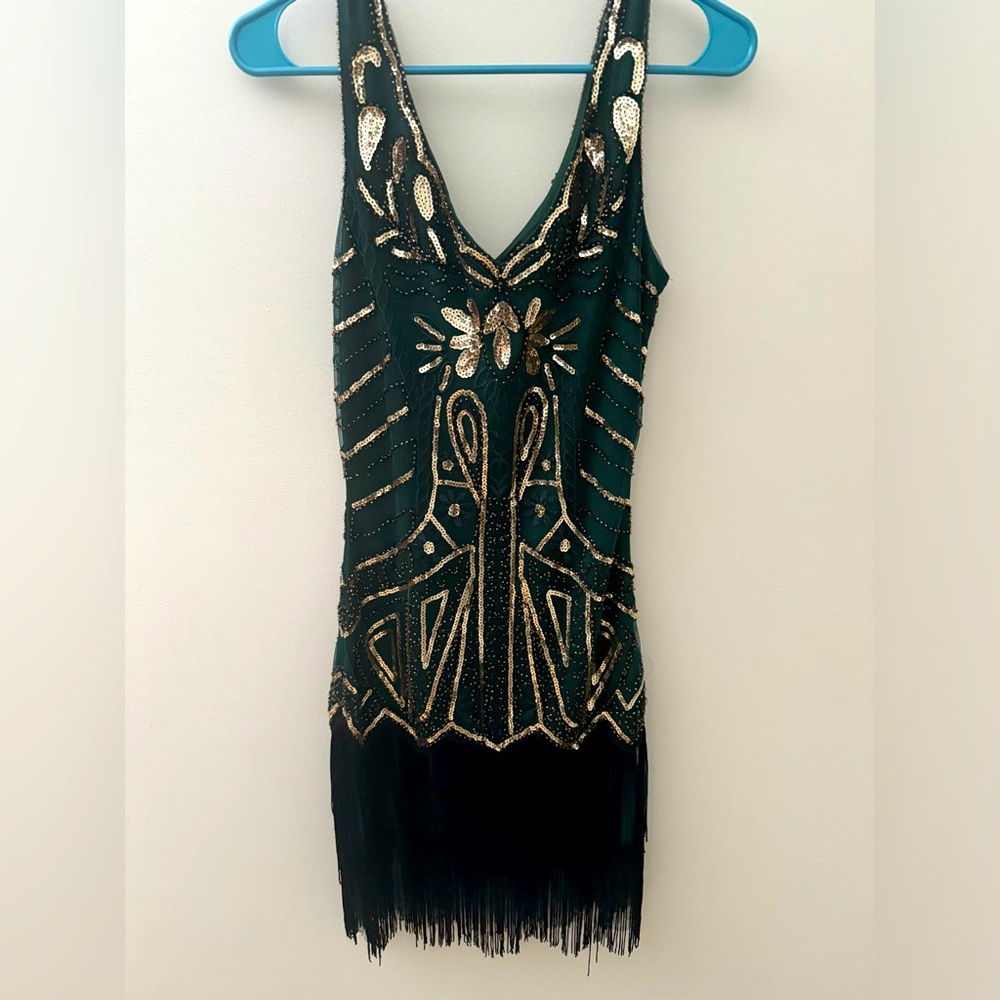 Flapper dress roaring 20s size extra small